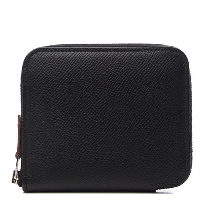 Hermes Epsom Silk'in Compact Wallet Black 1 of 8