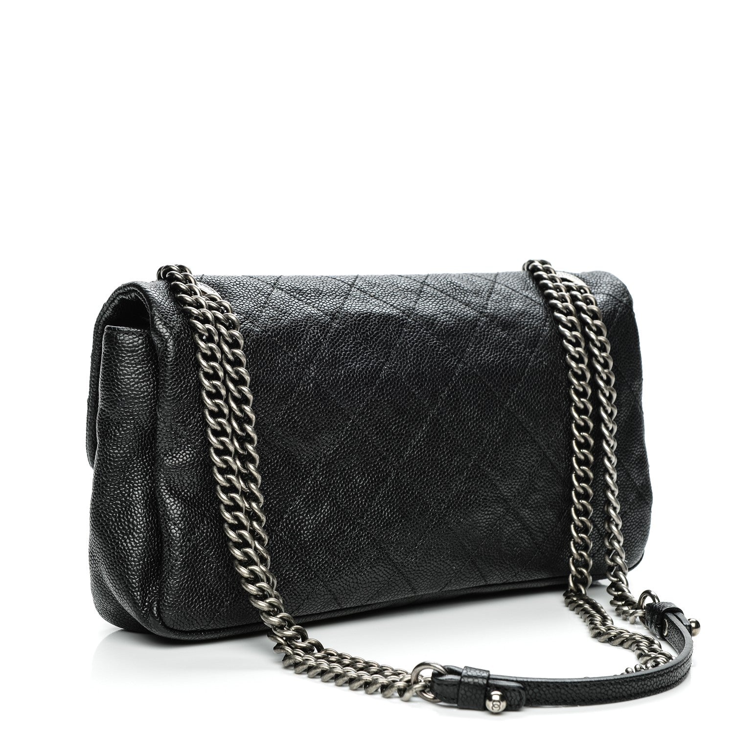 Chanel Caviar Quilted Medium Simply CC Flap Black 3 of 7
