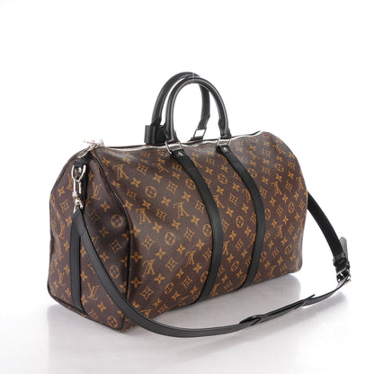 Louis Vuitton Monogram Macassar Keepall Bandouliere 45 3 of 7