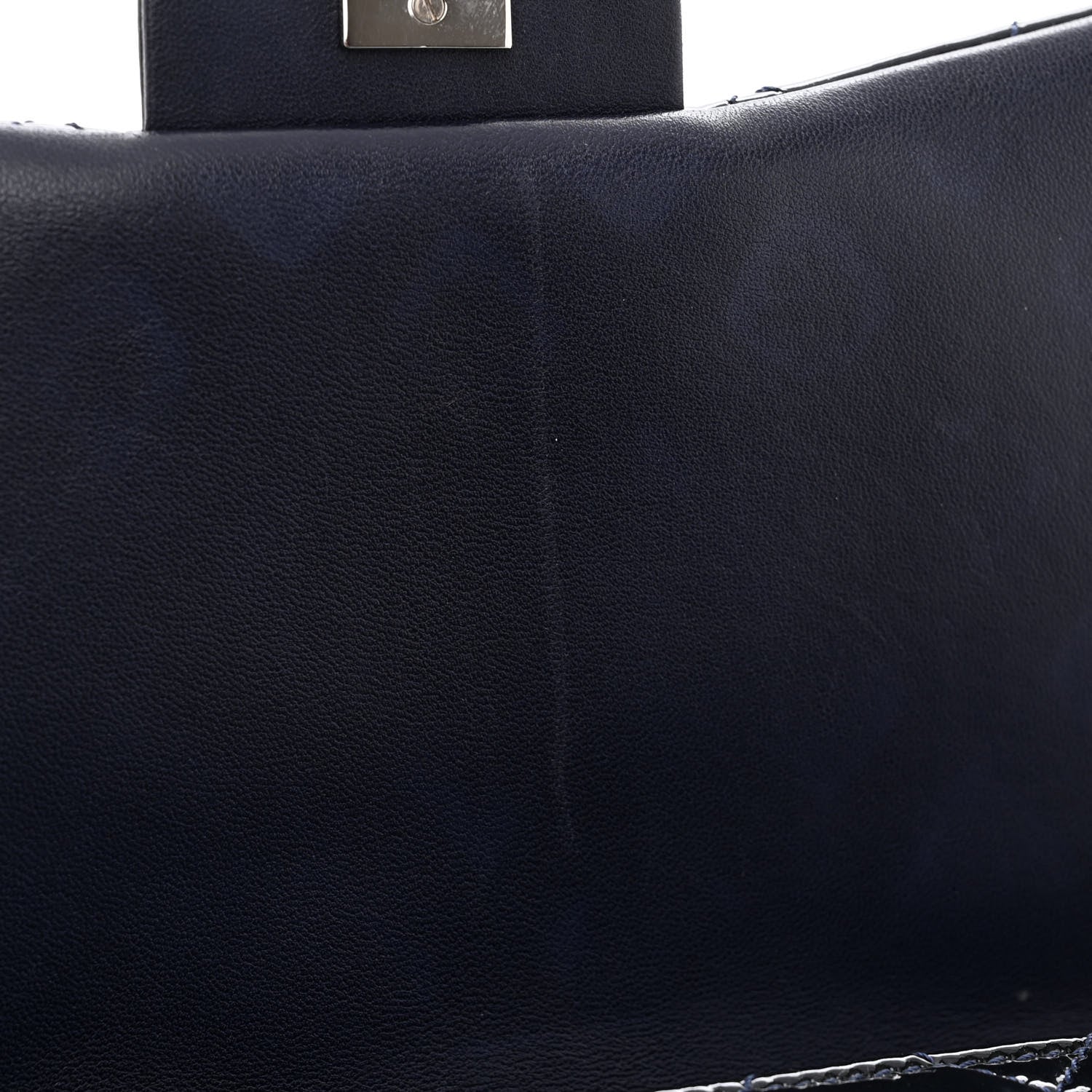 Chanel Patent Quilted 3 Jumbo Flap Navy 13 of 13