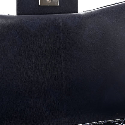 Chanel Patent Quilted 3 Jumbo Flap Navy 13 of 13