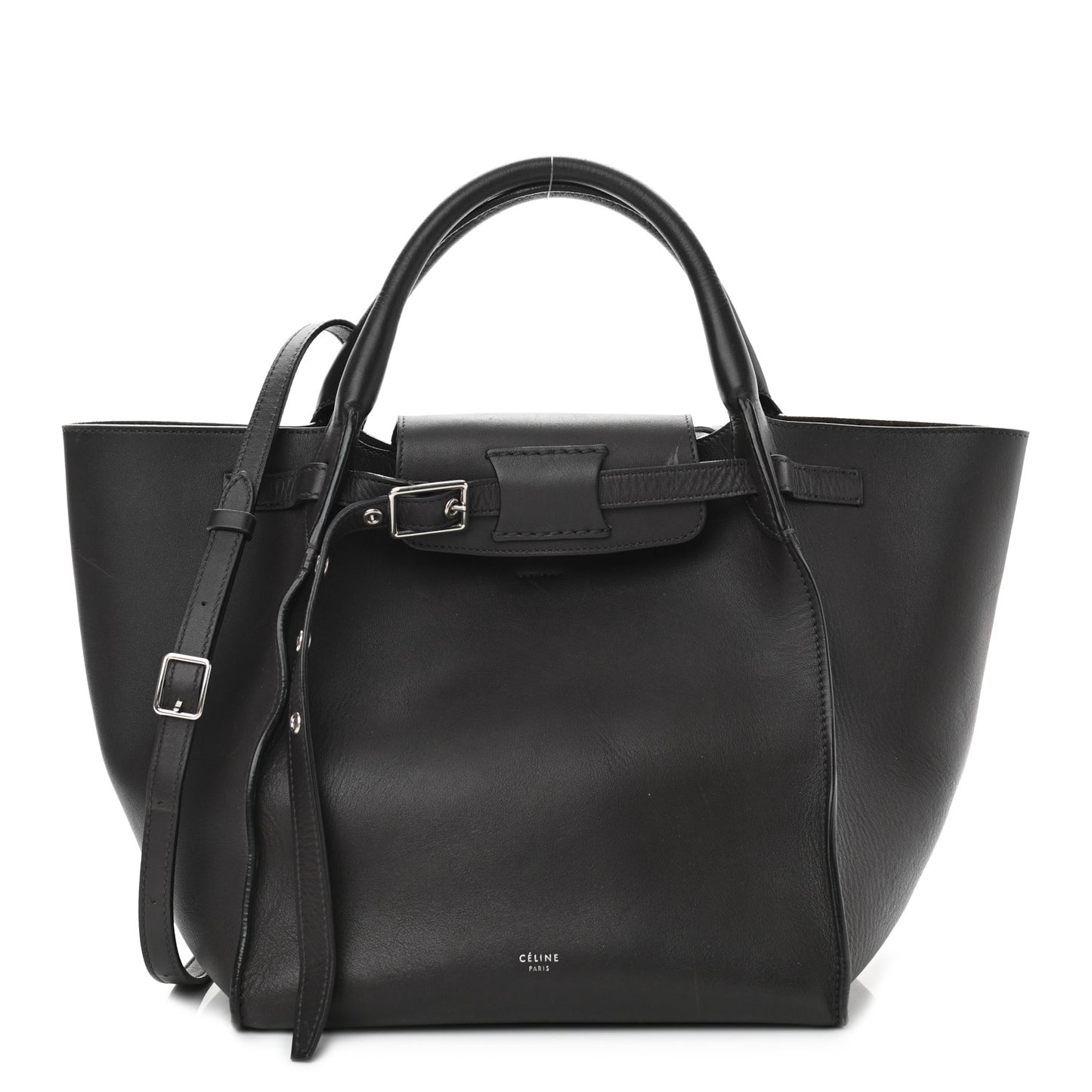 Smooth Calfskin Small Big Bag Liquorice