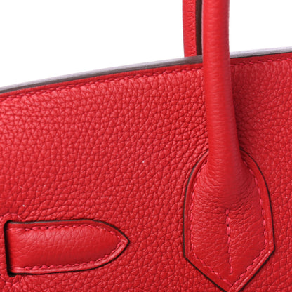 Hermes Togo Birkin 30 Rouge Casaque 11 of 12