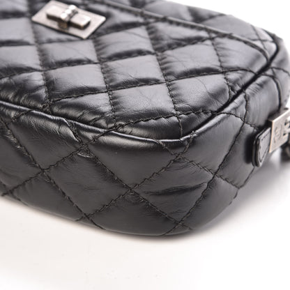 Chanel Aged Calfskin Quilted Mini Reissue Camera Case Black 10 of 11
