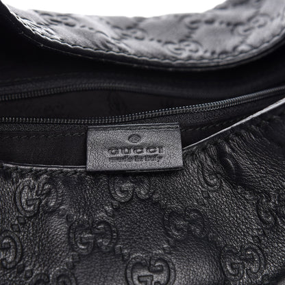 Gucci Guccissima Large New Ladies Web Hobo Black 6 of 11
