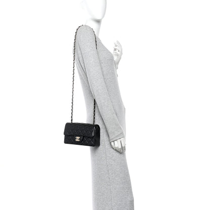 Chanel Lambskin Quilted Mini Rectangular Flap Black 2 of 10