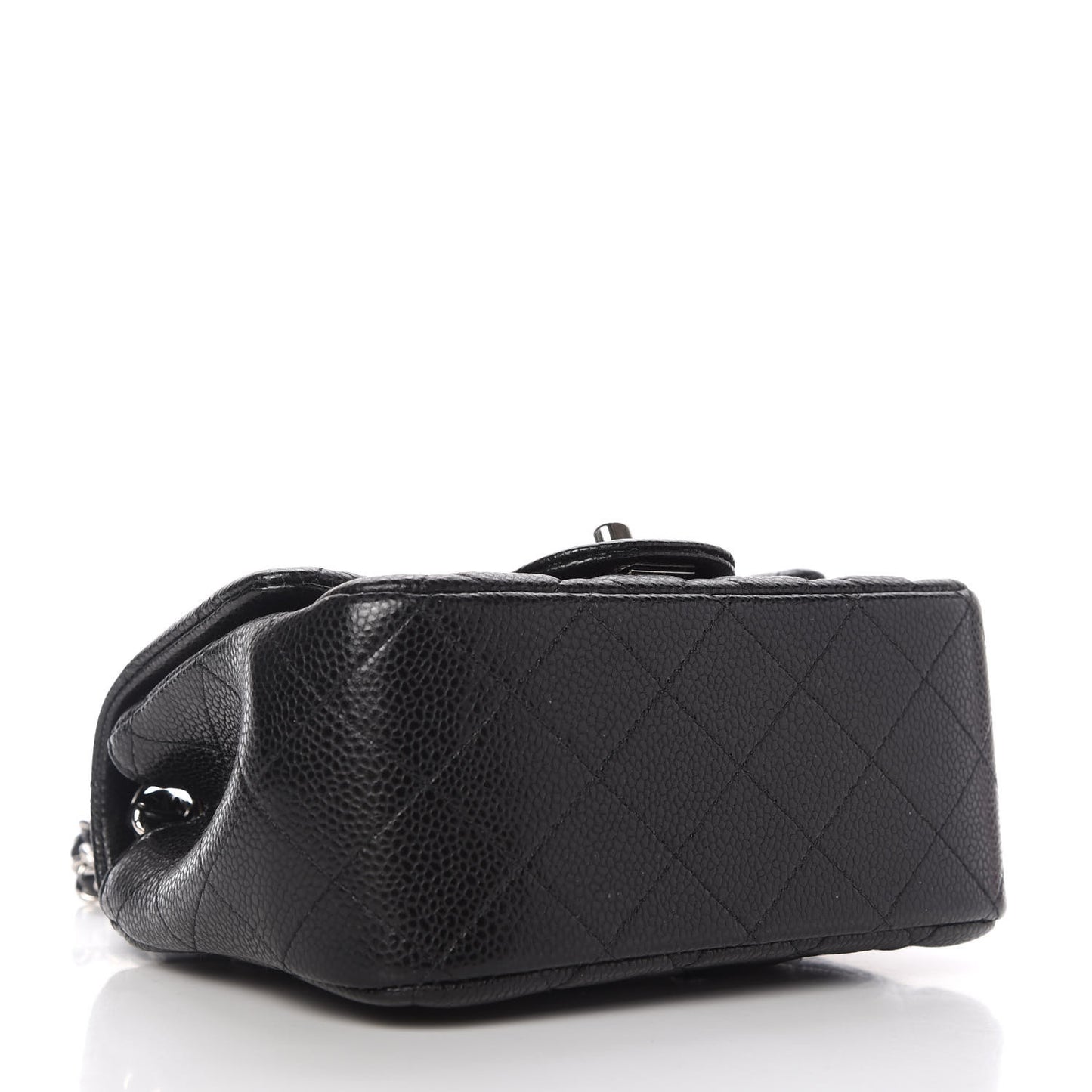 Caviar Quilted Mini Square Flap Black