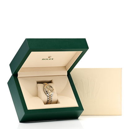 Rolex Stainless Steel 18K Yellow Gold 28mm Oyster Perpetual Datejust Watch Champagne Roman 279173 5 of 5