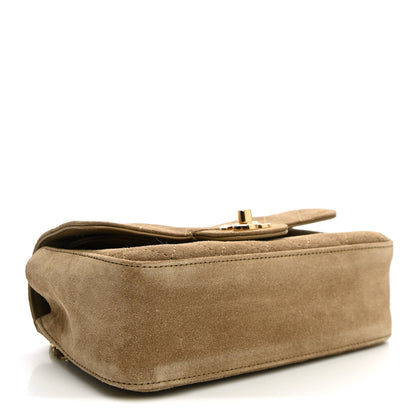 Chanel Suede Calfskin Mini Souplissimo Flap Dark Beige 4 of 11