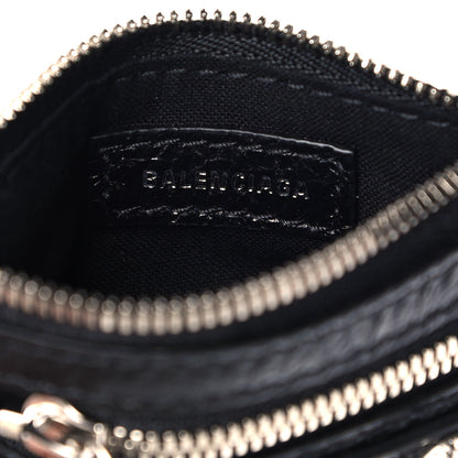 Balenciaga Agneau Giant 12 Silver Hardware Coin Purse Black 5 of 9