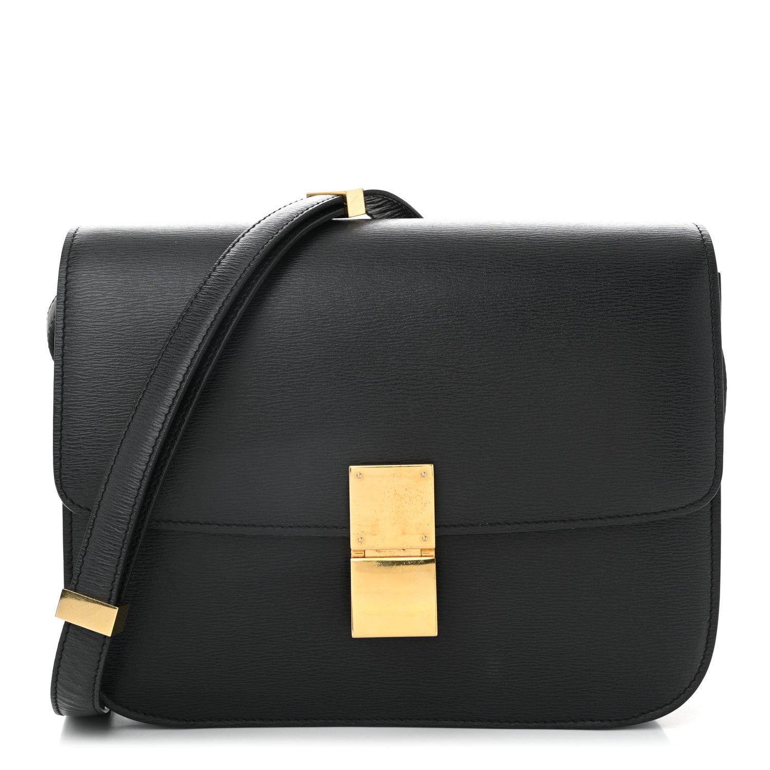 Celine Liege Calfskin Medium Classic Box Flap Bag Anthracite 1 of 10