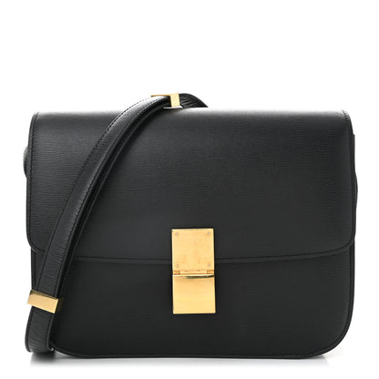 Celine Liege Calfskin Medium Classic Box Flap Bag Anthracite 1 of 10