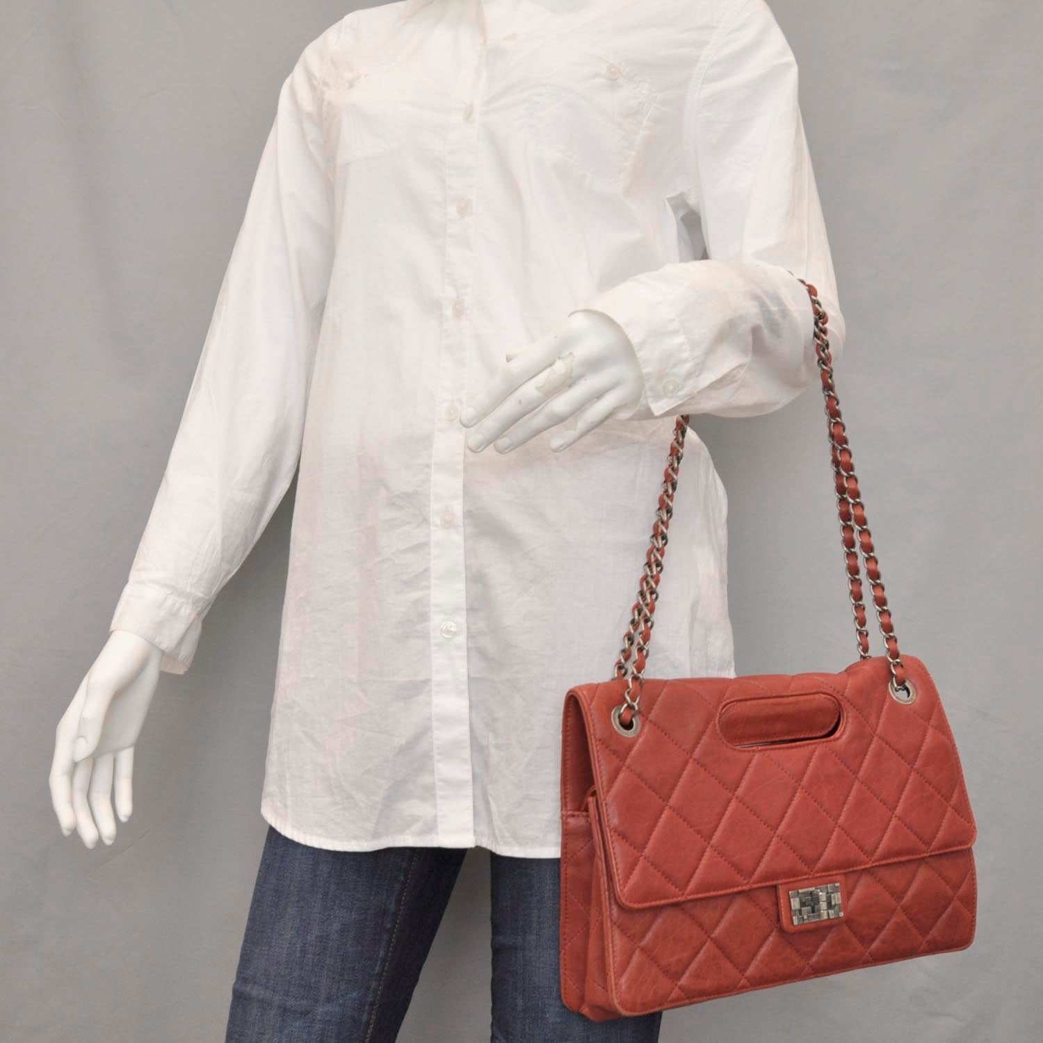 Chanel Lambskin Take Away Flap Bag Red 2 of 10