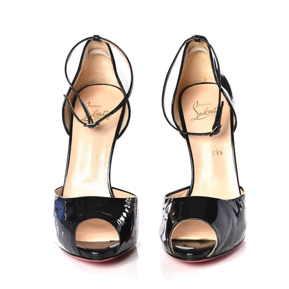 Christian Louboutin Patent Claudia 120 Pumps 39 Black 3 of 9