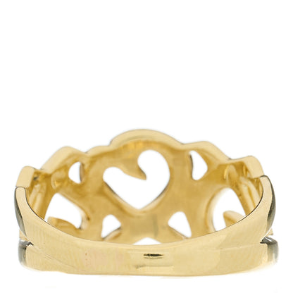 Tiffany 18K Yellow Gold Paloma Picasso Loving Heart Ring 49 5 3 of 5