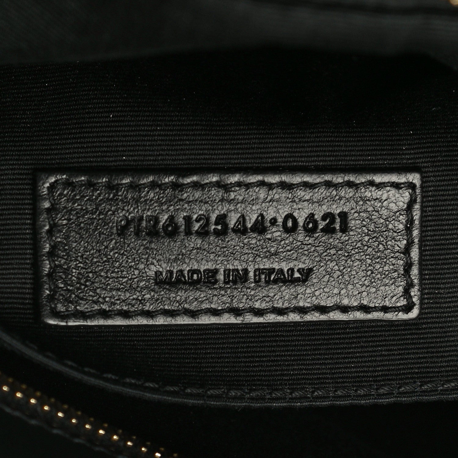 Saint Laurent Suede Calfskin Monogram Lou Camera Bag Black 7 of 14