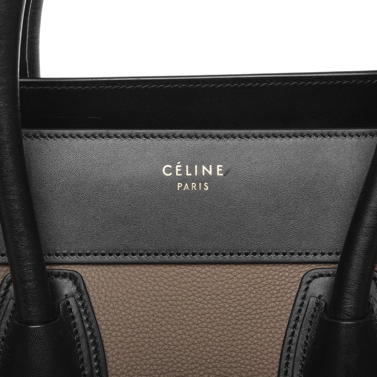 Baby Grained Calfskin Suede Mini Tri-Color Luggage Vanilla