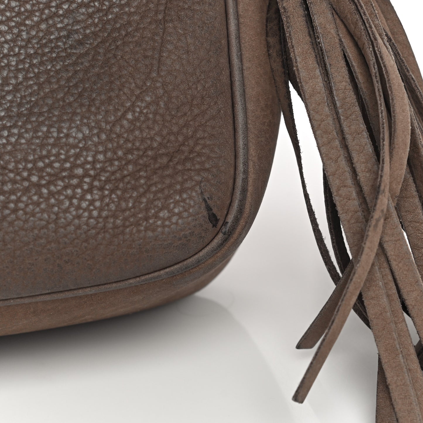 Vitello Range Small Soho Disco Bag Grey Field