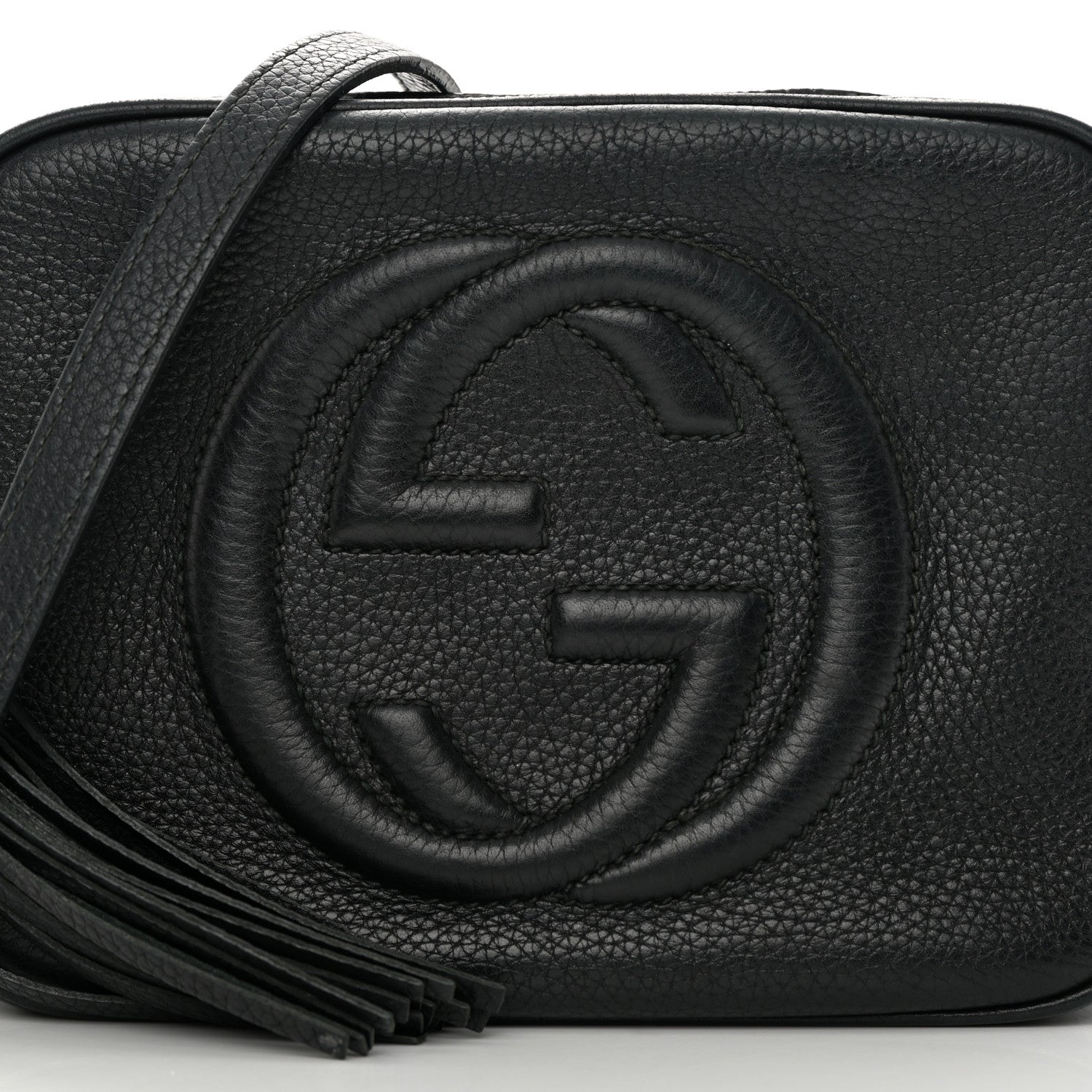 Gucci Pebbled Calfskin Small Soho Disco Bag Black 8 of 23