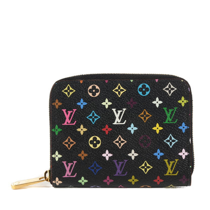 Louis Vuitton Monogram Multicolor Zippy Coin Purse Black Grenade 1 of 7