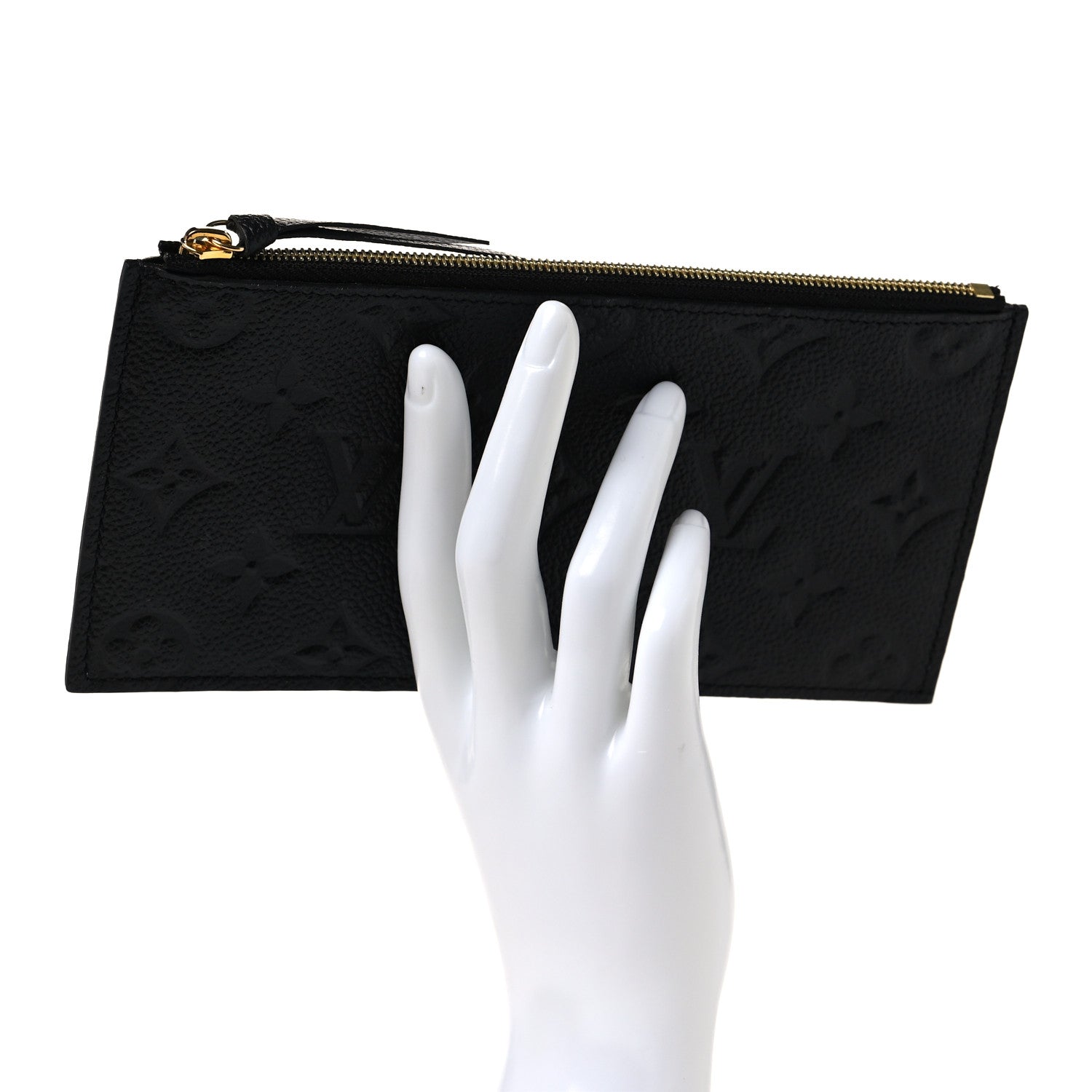 Louis Vuitton Empreinte Felicie Chain Wallet Zippered Insert Black 2 of 8