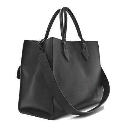 Louis Vuitton Soft Calfskin Lockme Tote MM Black 3 of 11