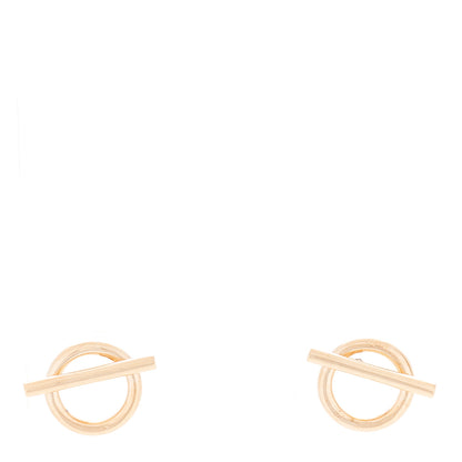 Hermes 18K Rose Gold PM Echappee Earrings 1 of 5