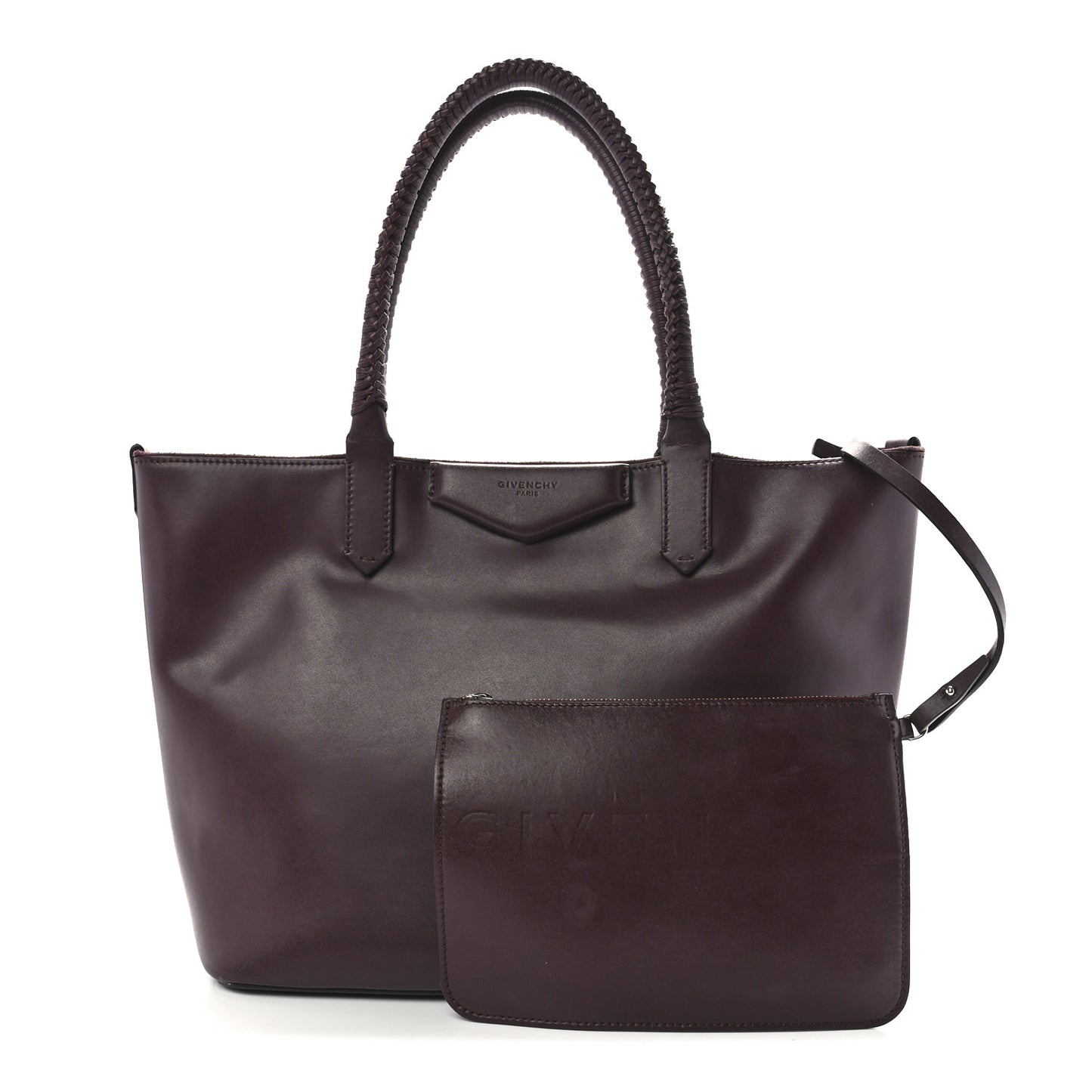 Calfskin Large Whipstitch Antigona Tote Oxblood