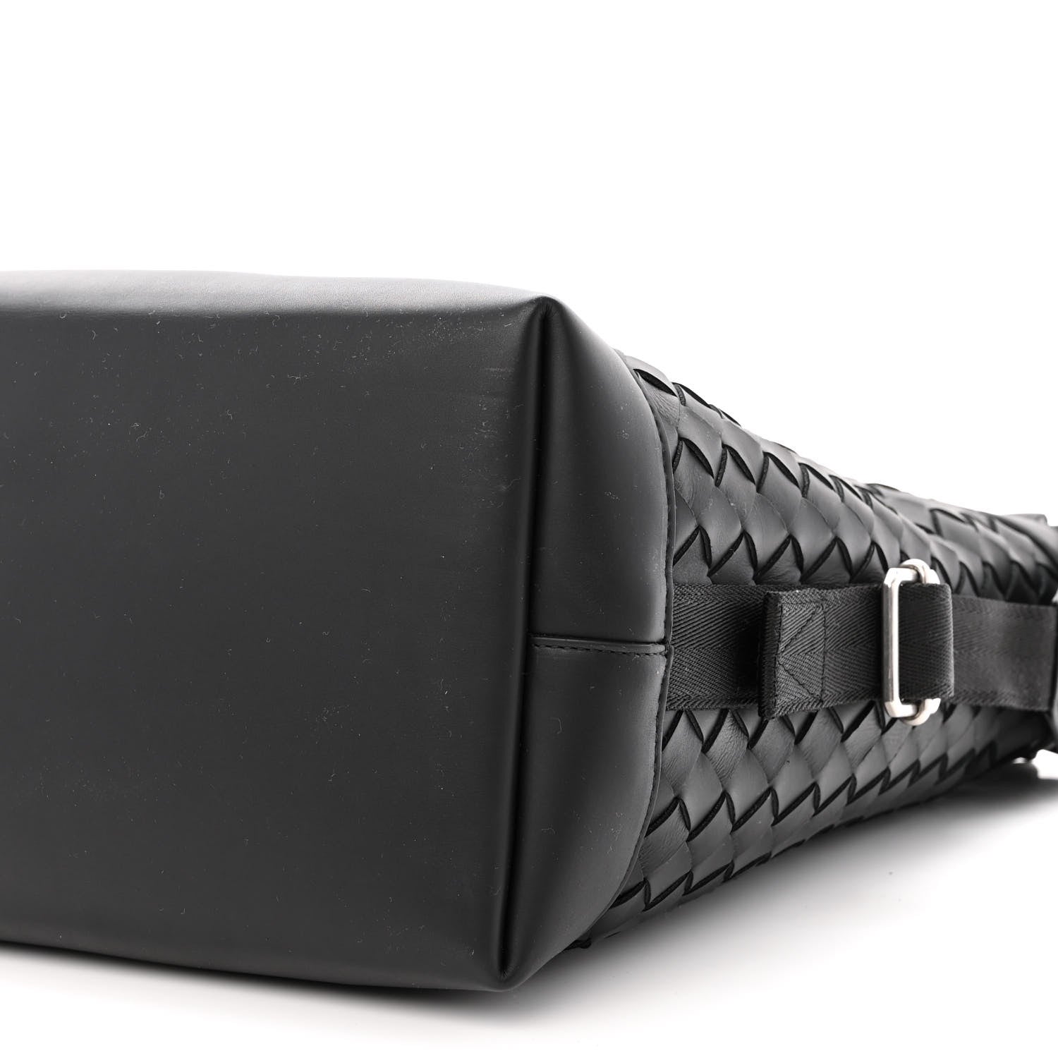 Bottega Veneta Calfskin Intrecciato Zipped Tote Black 12 of 12