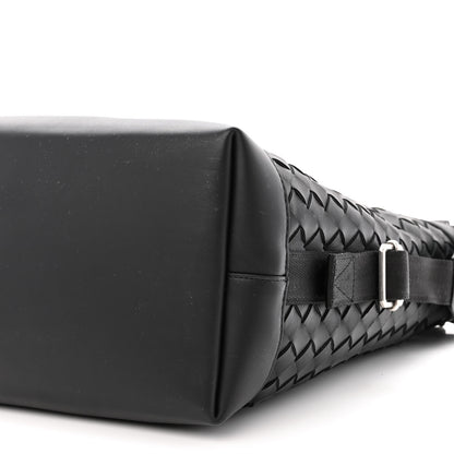 Bottega Veneta Calfskin Intrecciato Zipped Tote Black 12 of 12