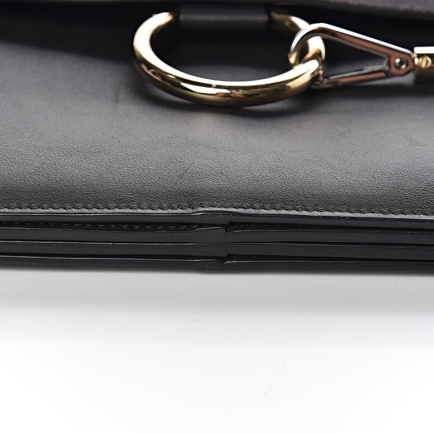 Suede Calfskin Medium Faye Shoulder Bag Carbon Grey