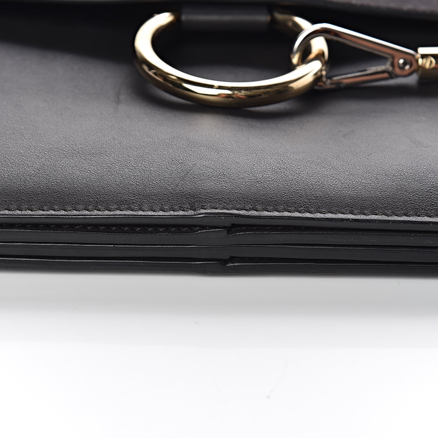 Chloe Suede Calfskin Medium Faye Shoulder Bag Carbon Grey 12 of 12