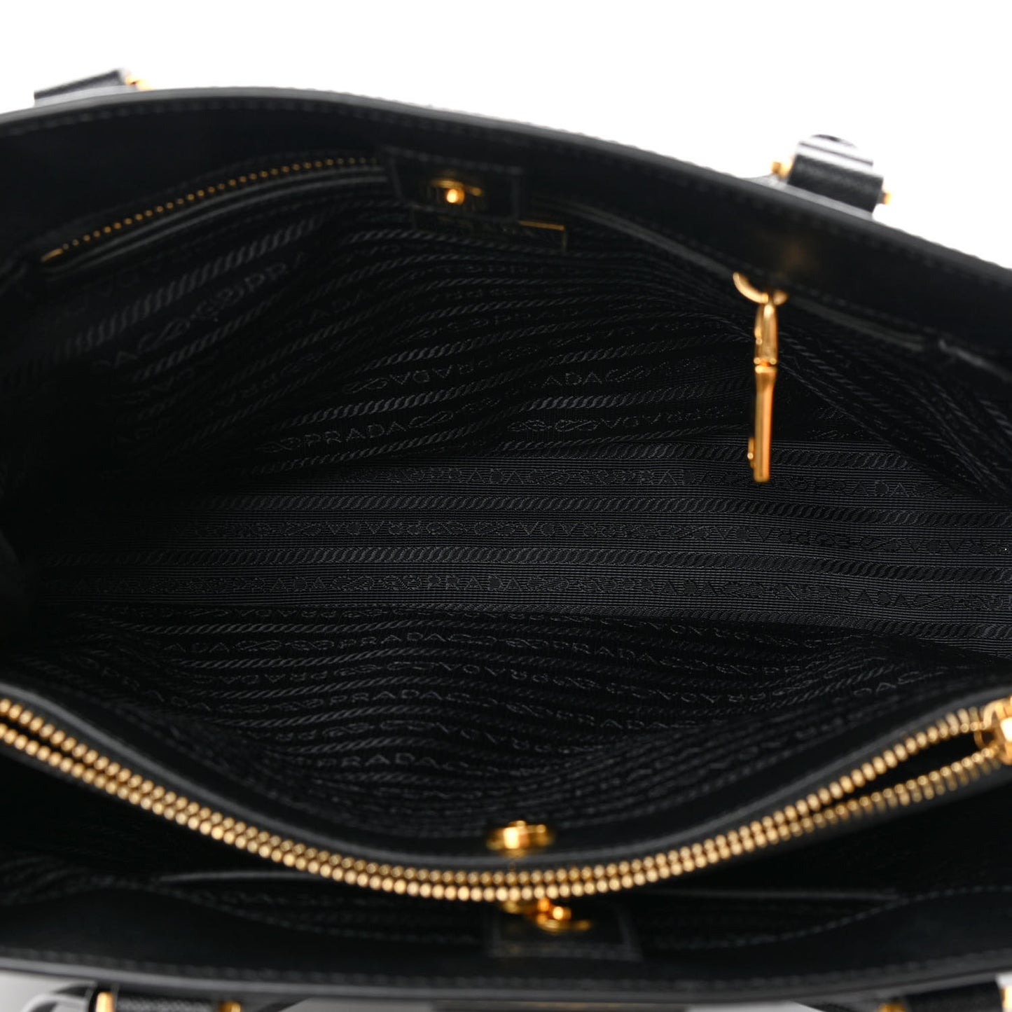 Saffiano Lux Medium Tote Black