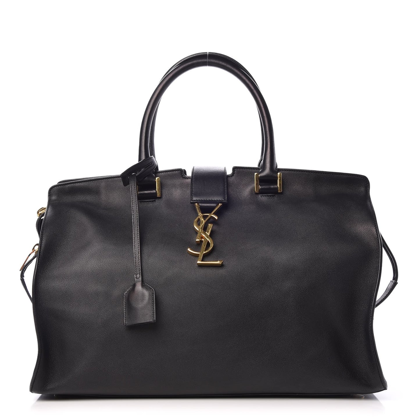 Smooth Calfskin Medium Monogram Cabas Black