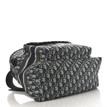 Christian Dior Oblique Diortravel Backpack Blue 4 of 9