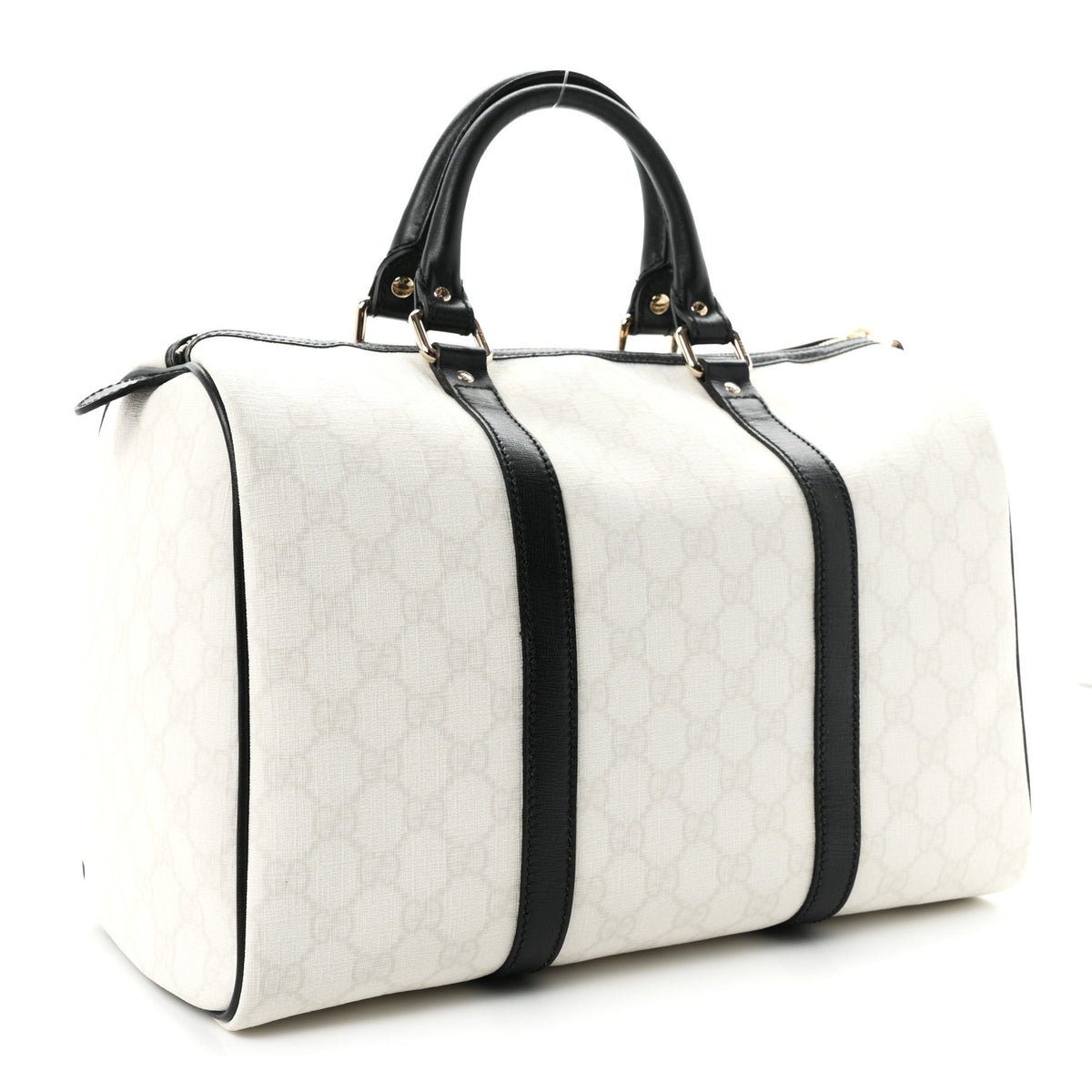 Gucci GG Plus Monogram Medium Joy Boston White Black 3 of 10