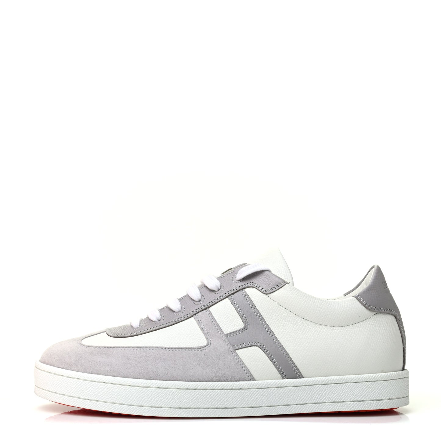 Epsom Suede Boomerang Sneakers 40 White Gris