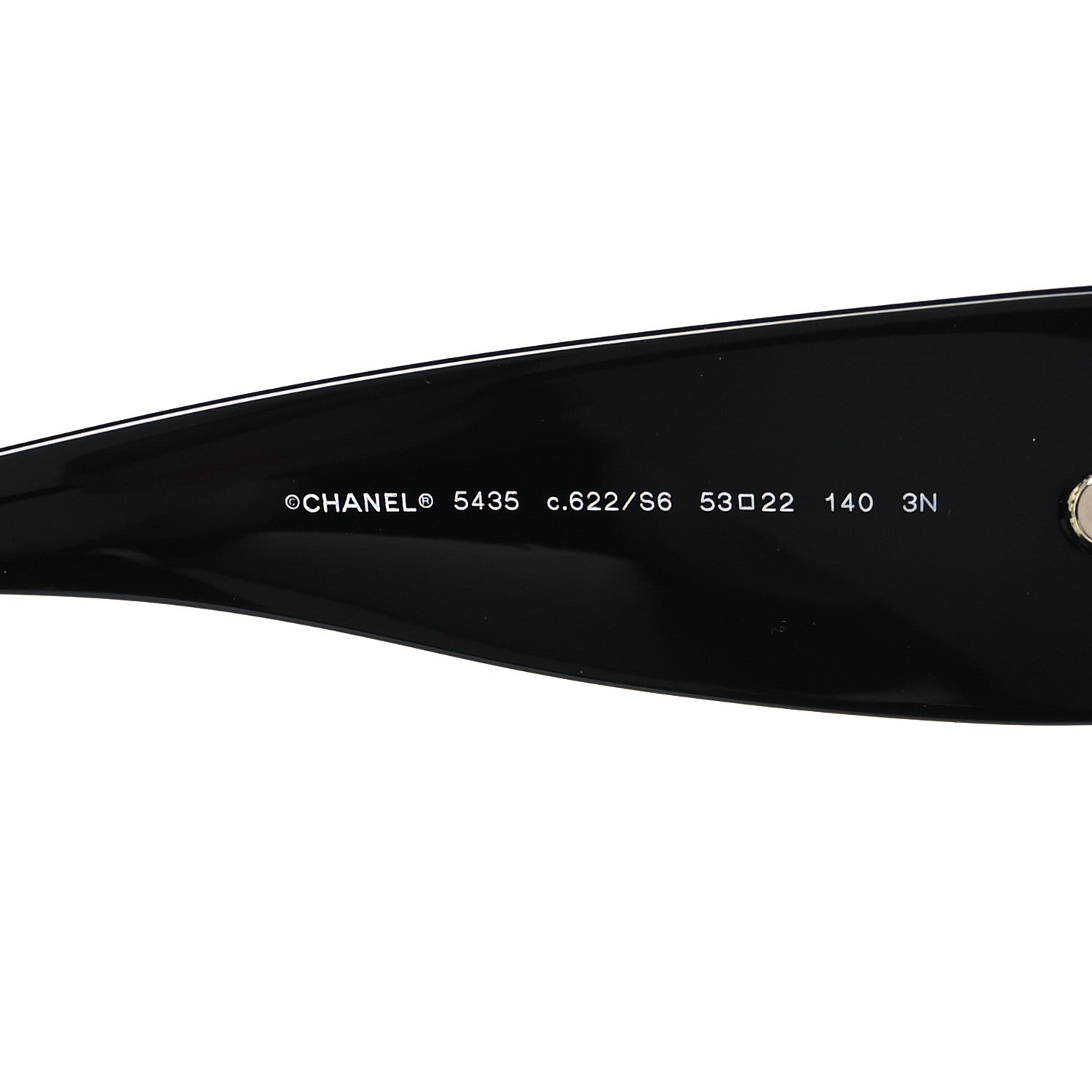 Chanel Acetate Rectangle Sunglasses 5435 Black 5 of 8