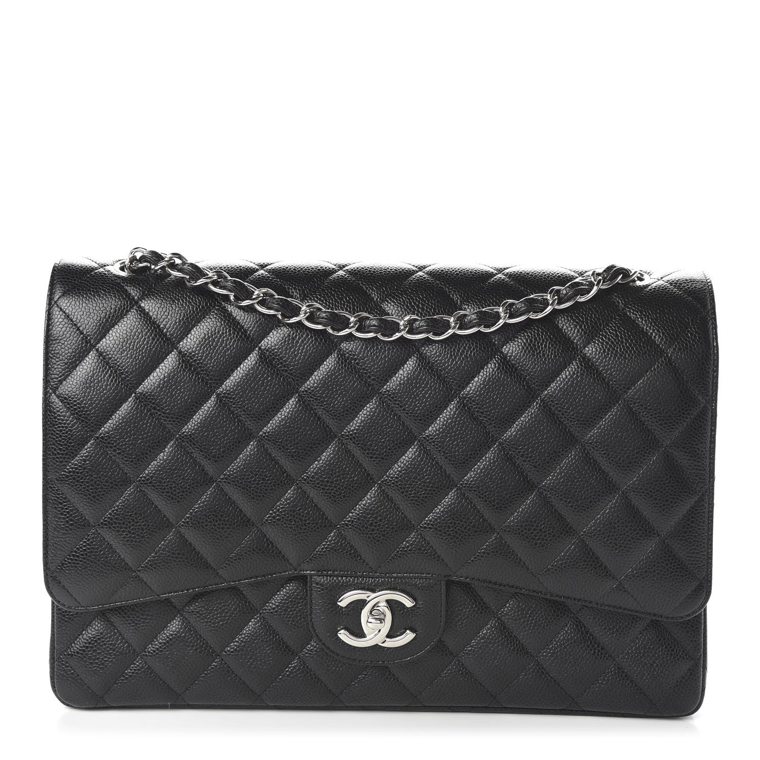 Chanel Caviar Quilted Maxi Double Flap Black 1 of 10