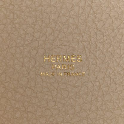Hermes Taurillon Clemence Picotin Lock 22 MM Beton 6 of 10