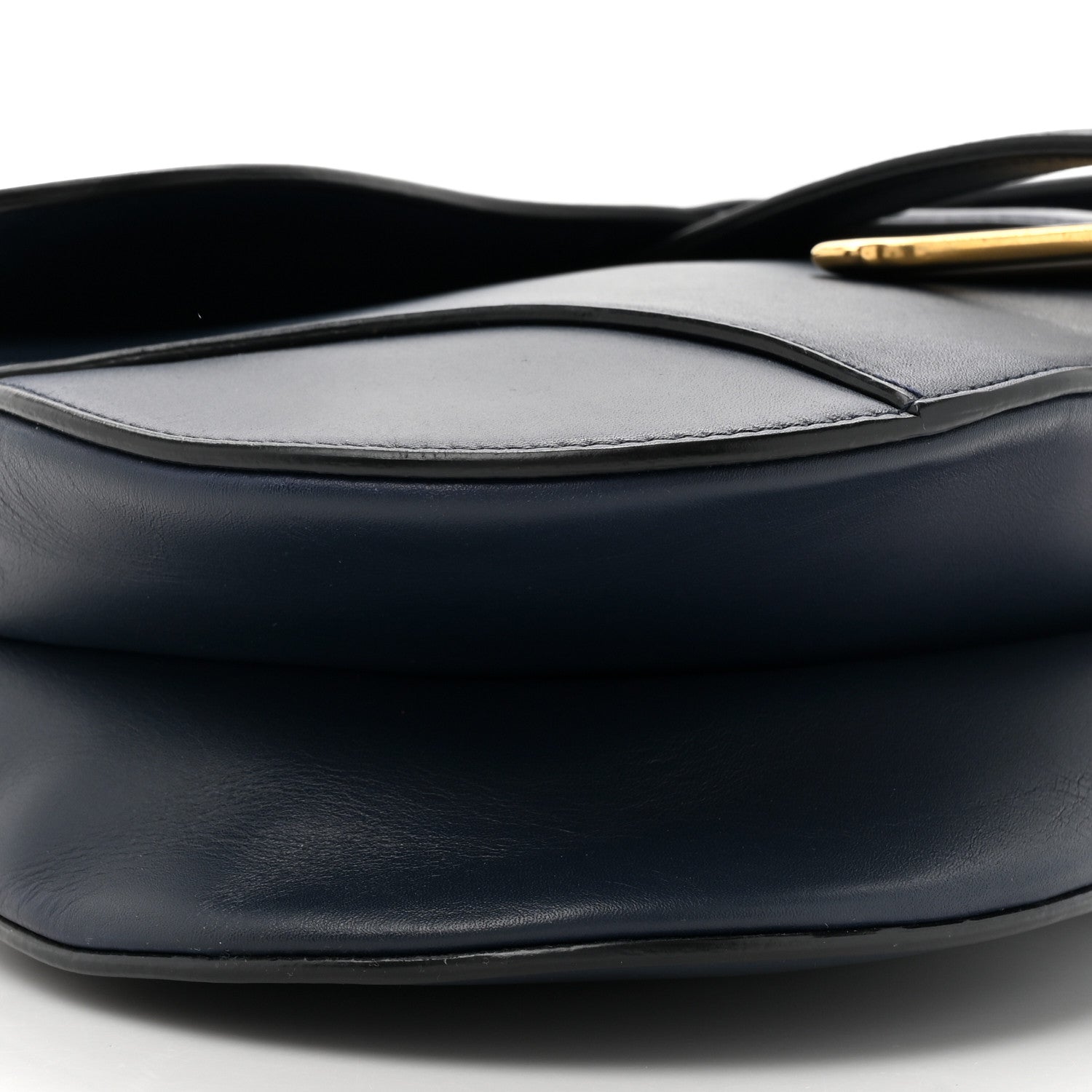 Christian Dior Calfskin Saddle Bag Navy 10 of 14