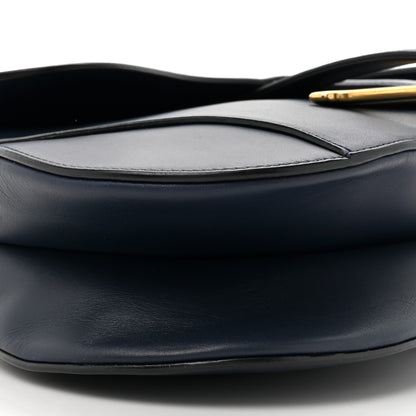 Christian Dior Calfskin Saddle Bag Navy 10 of 14
