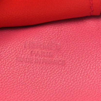 Hermes Milo Lambskin Grigri Rodeo Horse Bag Charm GM Rose Azalee Orange Poppy Rose Indien 3 of 6