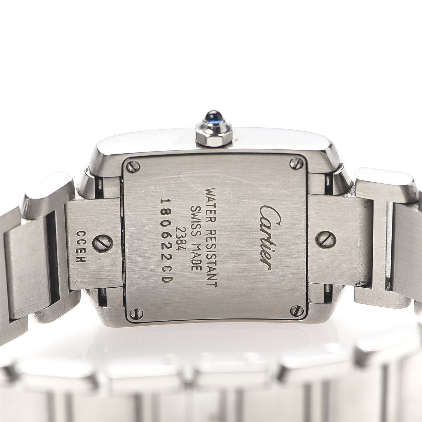 Stainless Steel 20mm Tank Francaise Quartz Watch
