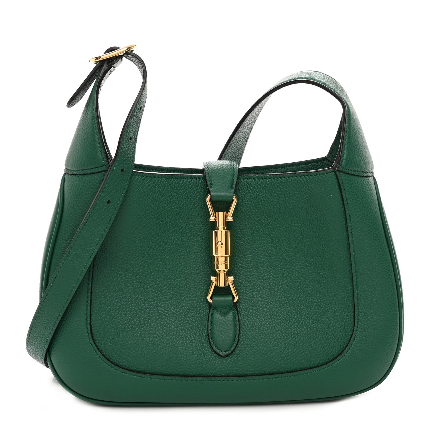 Gucci Grand Prix Calfskin Small Jackie 1961 Hobo Emerald 1 of 11