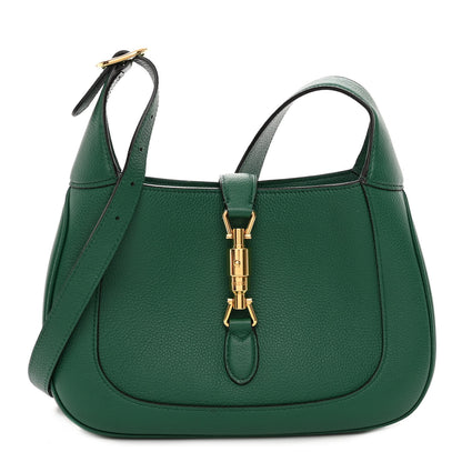 Gucci Grand Prix Calfskin Small Jackie 1961 Hobo Emerald 1 of 11