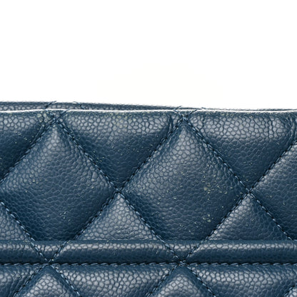 Chanel Caviar Quilted Timeless CC Soft Tote Blue 8 of 13