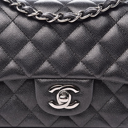 Chanel Iridescent Caviar Quilted Mini Rectangular Flap Black 8 of 14