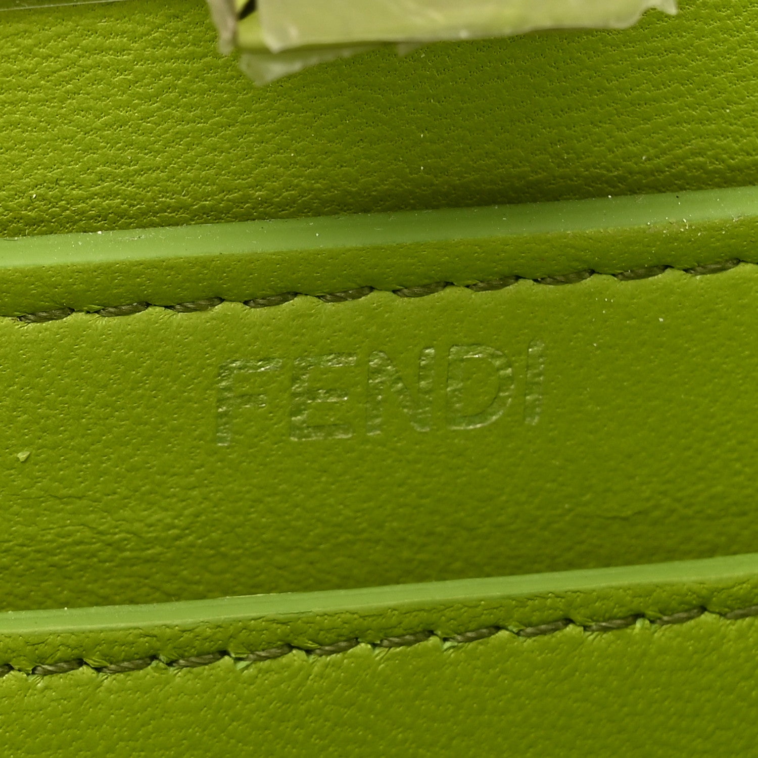 Fendi Shiny Nappa Petite Peekaboo I SEE U Satchel Verde Mela 7 of 16