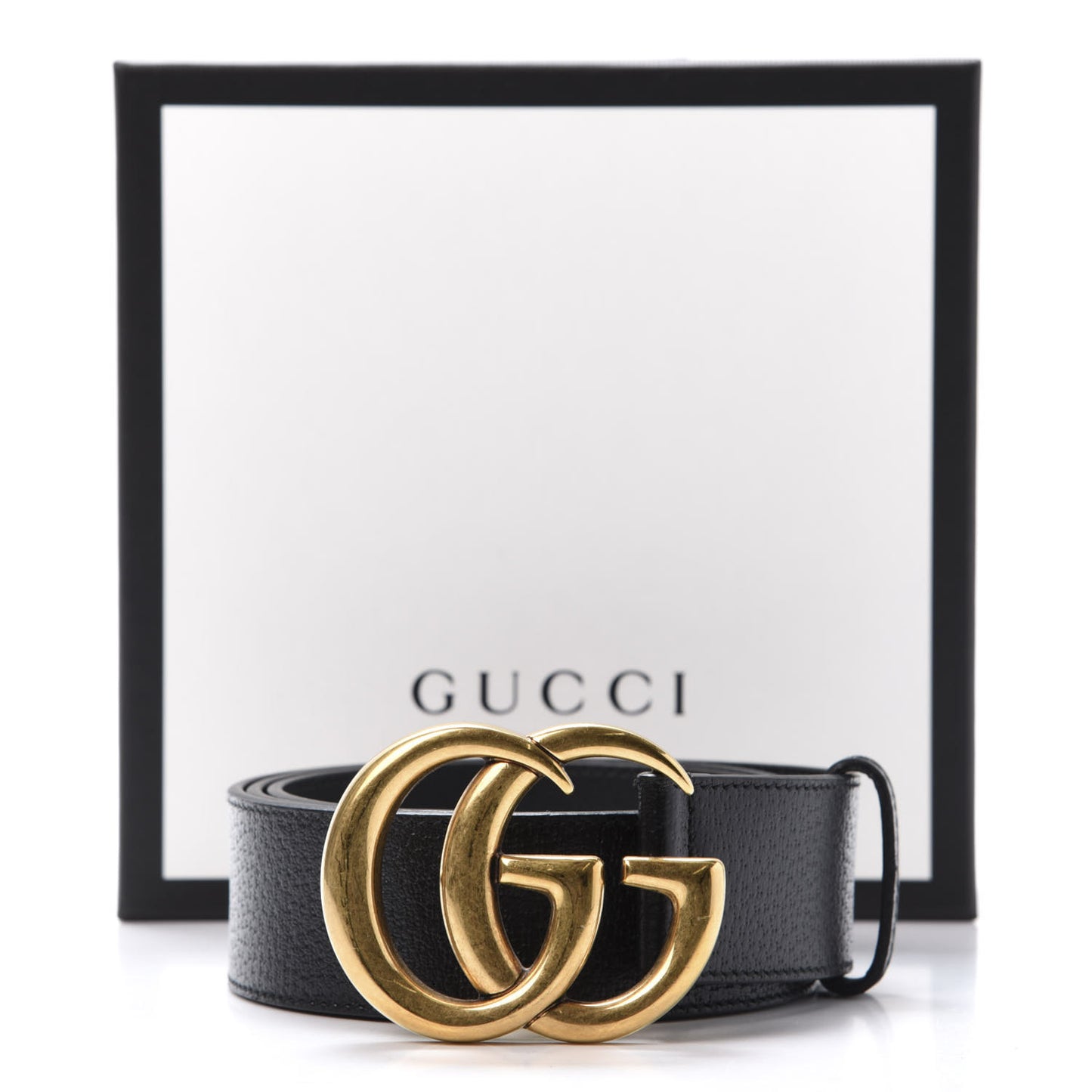 Textured Calfskin Double G 40mm Belt 90 36 Black